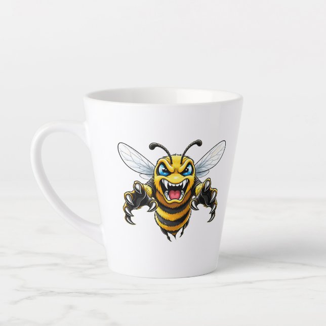 Fierce Wasp Face Mug - Insect Illustration (Gauche)