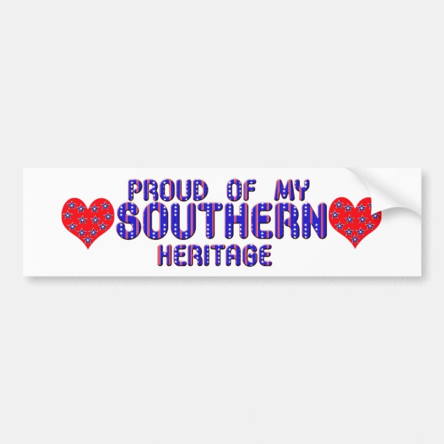 Fière De Mes Stickers Bumper Du Patrimoine Sud (Devant)