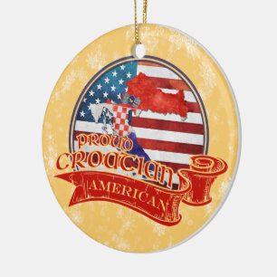 Fière décoration de Noël croate-américaine