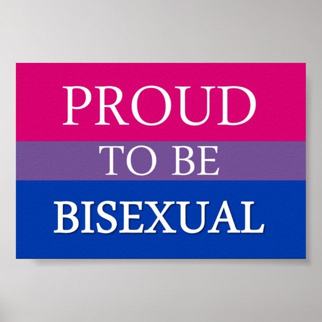 Fière d'être une affiche bisexuelle (Devant)