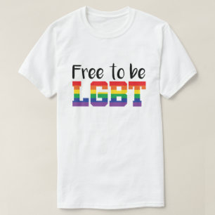 Fière d'être une T-shirt LGBT