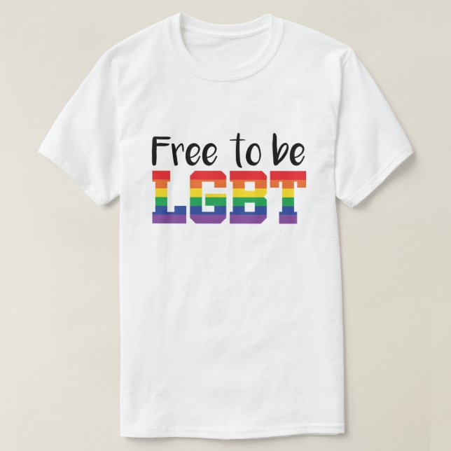 Fière d'être une T-shirt LGBT (Design devant)