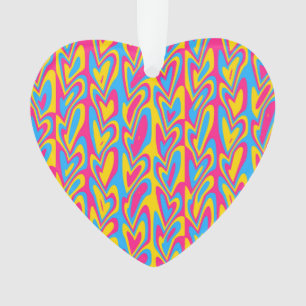Fière Fierté Pansexuelle Groovy Trippy Squiggly Qu
