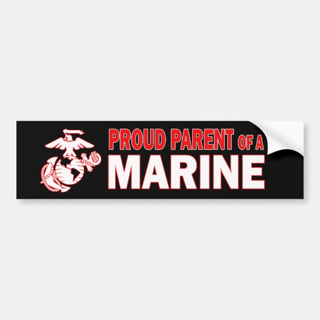 Fière parente d'un Sticker de pare-chocs US Marine (Devant)