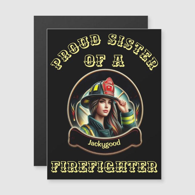 Fière Soeur d'un FireFighter imagination W (Devant / Derrière)
