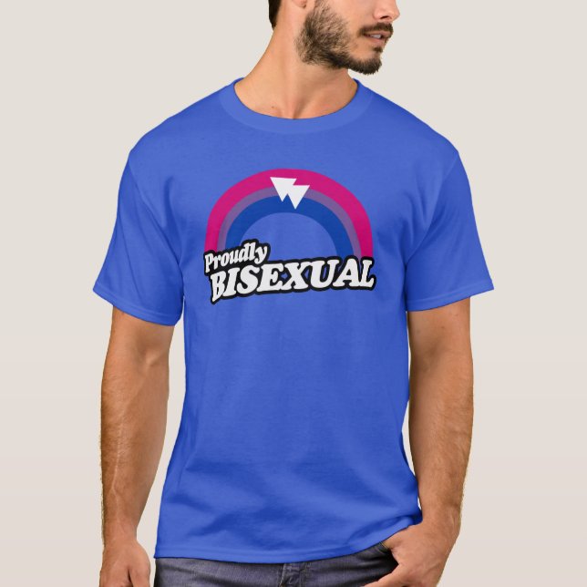 Fièrement Bisexuel T-Shirt (Devant)