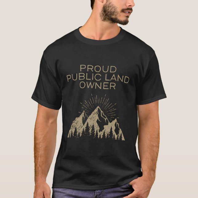 Fiers Propriétaire De Terrain Public T-Shirt Long  (Devant)