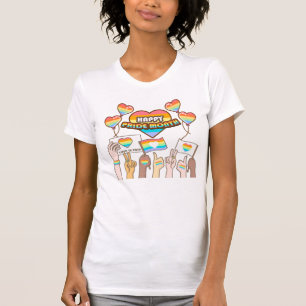 Fierté amour. L'amour est juste. T-shirt du mois d