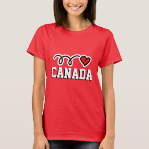 Fierté canadienne mignonne des T-shirts   du
