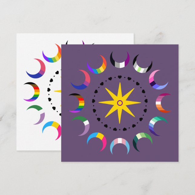 Fierté des Croissants de Lune Queer   (Devant / Derrière)