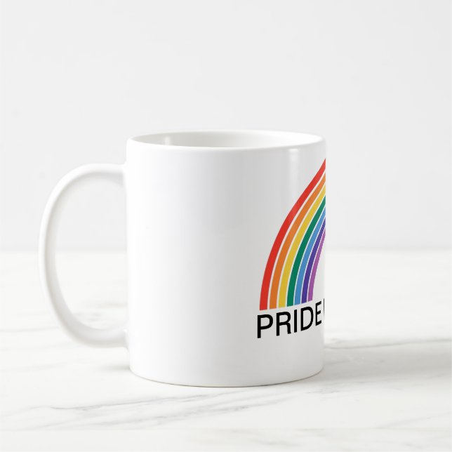 Fierté est Power LGBTQ+ Rainbow Mug (Gauche)