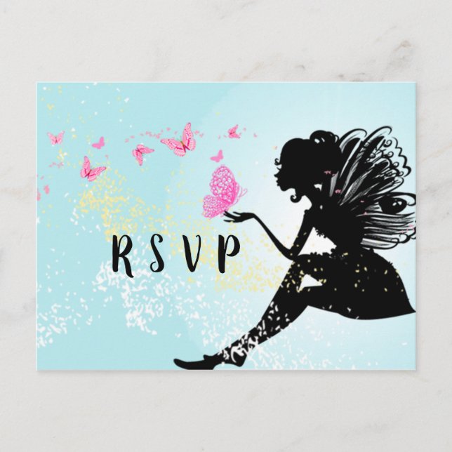 Fierté femme anniversaire Carte postale RSVP (Devant)