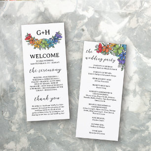 Fierté Fleurs Monogram LGBTQ Mariage