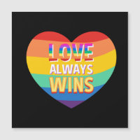 Fierté gay- l'amour gagne toujours. Couleur arc en