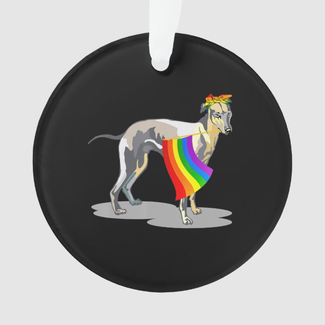 Fierté Lgbt Drapeau Gay Be Lesbian Whippet Lover C (devant)