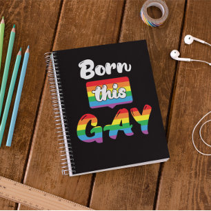 Fierté LGBTQ+ Né Ce Carnet Photo Spirale Gay