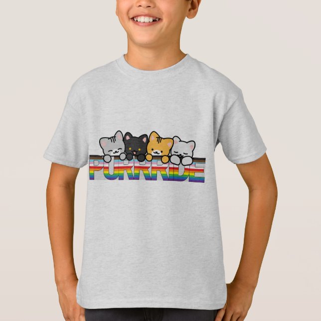 Fierté, mais avec un t-shirt de chats (Devant)