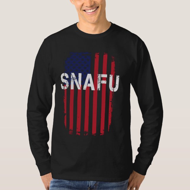 Fierté militaire SNAFU Slang Funny Tshirt Situatio (Devant)