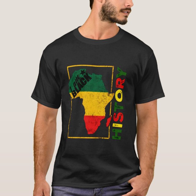 fierté mois d'histoire des Noirs tshirt vêtements  (Devant)