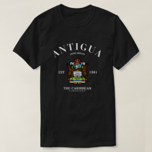 Fierté nationale T-shirt Drapeau Antigua et Barbud