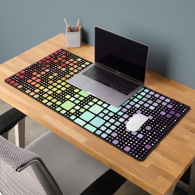Fierté Neurogenre Géométrique Groovy Funky Rétro (Bureau 2)