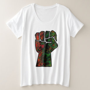 fierté noire drapeau rouge vert poing panafricain