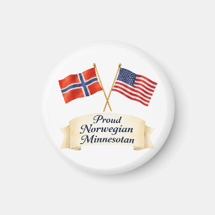 Fierté norvégienne de l'héritage Minnesotan Magnet