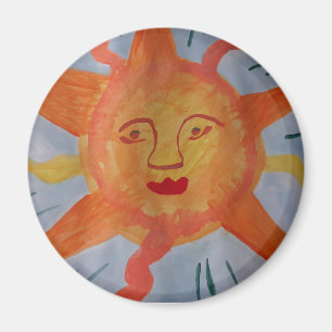 Fiery Sun Magnet