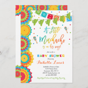 Fiesta Baby shower Invitation Boy Fiesta