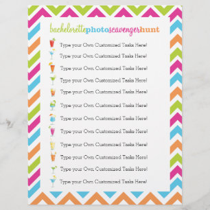 Fiesta Bachelorette Photo Scavenger Chasse Jeu