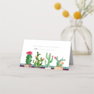 Fiesta Cactus Floral Couples Cartes de place pour 