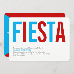 Fiesta : Ciel: Invitation Porto Rico Flag