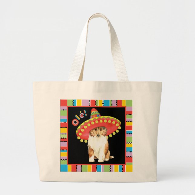 Fiesta Collie Grand Sac fourre-tout (Devant)