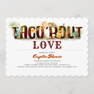 Fiesta Couples Douche Invitation Taco Bout Amour