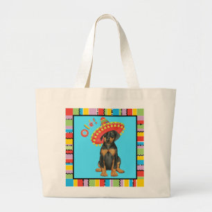 Fiesta Doberman Pinscher Grand Sac fourre-tout