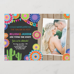 Fiesta Engagement Party Invitation Mexicaine Chalk