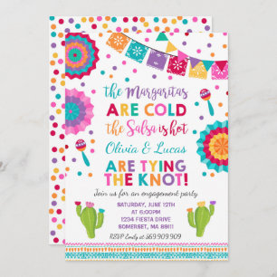 Fiesta Engagement Party Invitation Parti Mexicain
