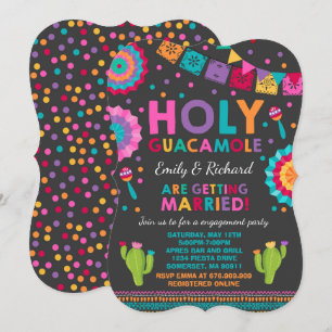 Fiesta Engagement Party Invitation Saint-Guacamole