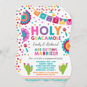 Fiesta Engagement Party Invitation Saint-Guacamole