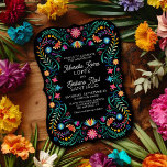 Fiesta Faire-part de mariage<br><div class="desc">Mariachi, margaritas et souvenirs ! Lancez la fête avec ce design de fêtes folkloriques mexicaines. Le texte coloré et l'oeuvre d'art (dessinée à la main par Lively Scribe) donnent à ce design une ambiance fantaisiste mais élégante. Parfait pour les latins de votre vie. Ou une fête qui se trouve juste...</div>