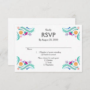 Fiesta Floral Mariage Quinceañera RSVP