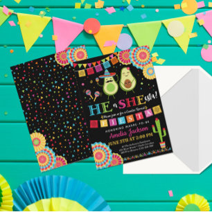 Fiesta He ou She-esta Invitation Mexicaine