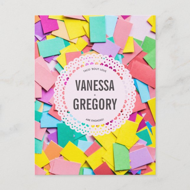 "Fiesta" - Invitation de la partie d'engagement pl (Devant)