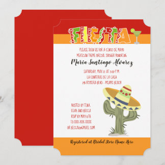 Fiesta Mexicaine Cinco de Mayo Invitation Fête des