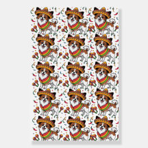 Fiesta Papillon Chien portant Sombrero et Sarape