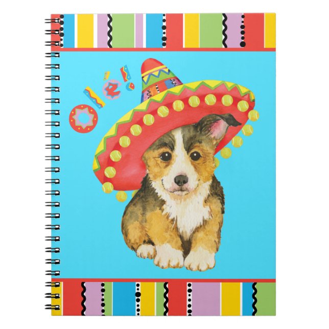 Fiesta Pembroke Welsh Corgi Carnet (Devant)