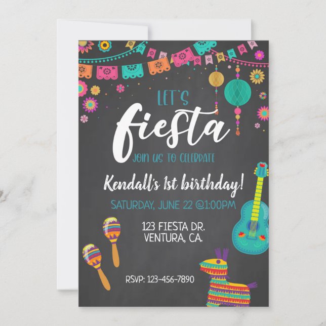 FIESTA, PREMIER ANNIVERSAIRE, LAISSE FIESTA (Devant)