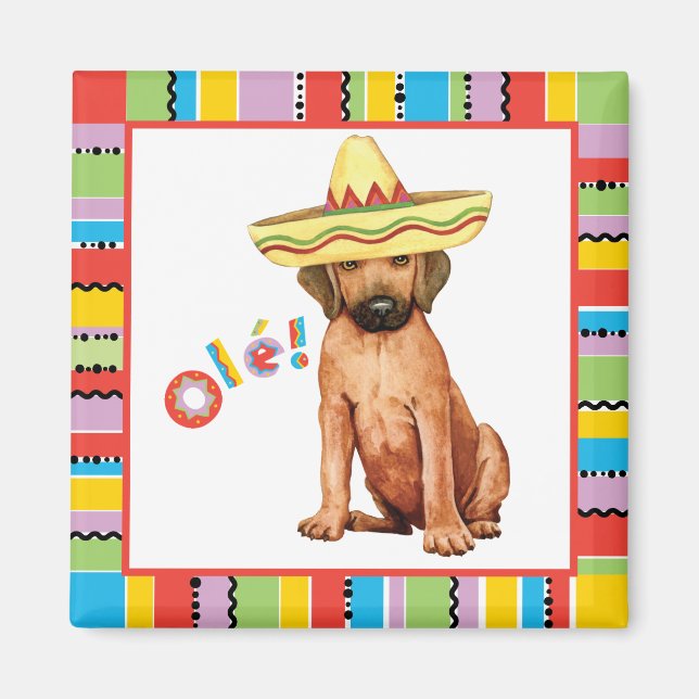 Fiesta Rhodesian Ridgeback Magnet (Devant)