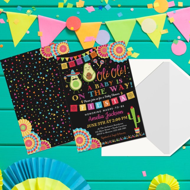 Fiesta Saint Baby shower de Guacamole Invitation m (Créateur téléchargé)