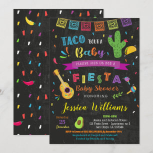 Fiesta Taco Bout a Baby Baby Shower Invitations